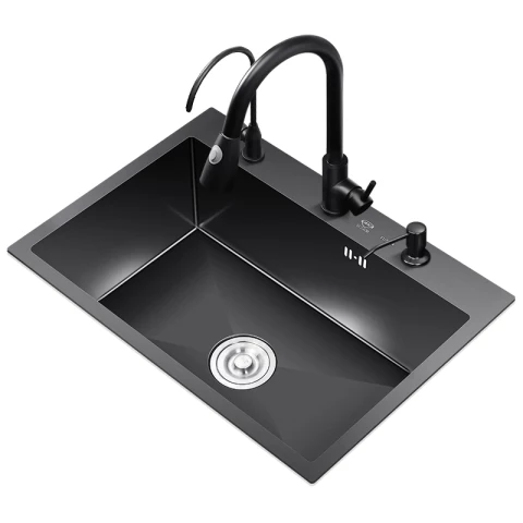 60x45cm-3-colors-Kitchen-Sinks-Top-Mounte-Vegetable-Washing-single-Basin-Multifunct